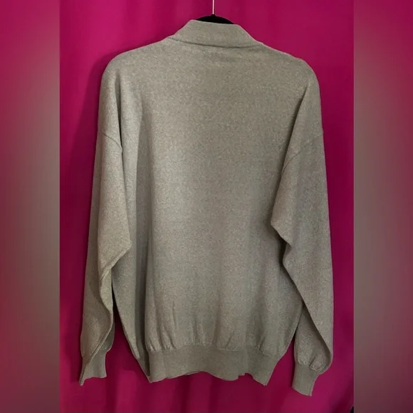 Vintage Bachrach Mock Neck Sweater 100% Merino Wool Made in Italy - Picture 2 of 2